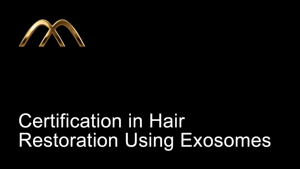 Course card for Certification in Hair Restoration Using Exosomes